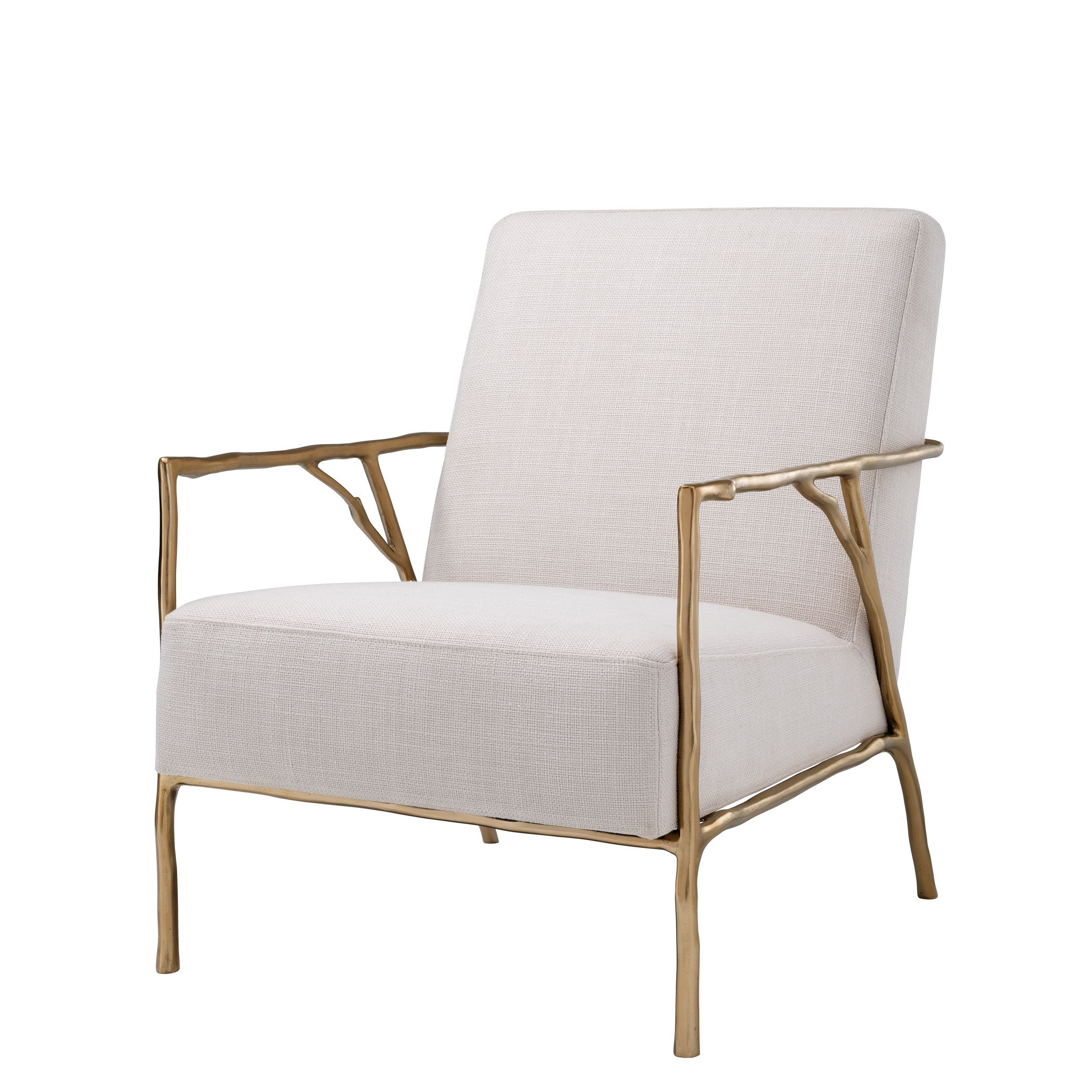 a stylish modern armchair with branch-like frame