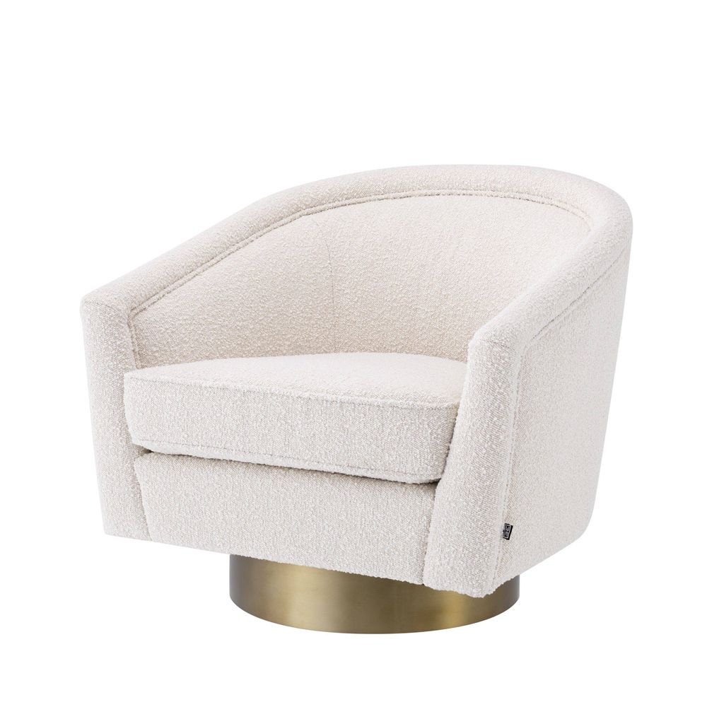 a fabulous cream boucle armchair 