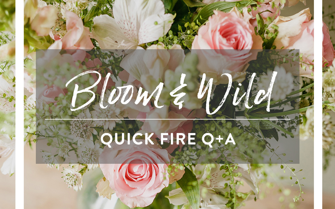 BLOOM & WILD ARE IN THE HOT SEAT | Q & A