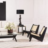 luxurious scandianvian armchairs in modern living room