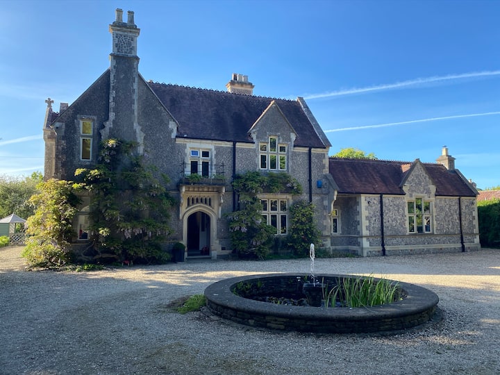 a fabulous driveway on a Victorian estate