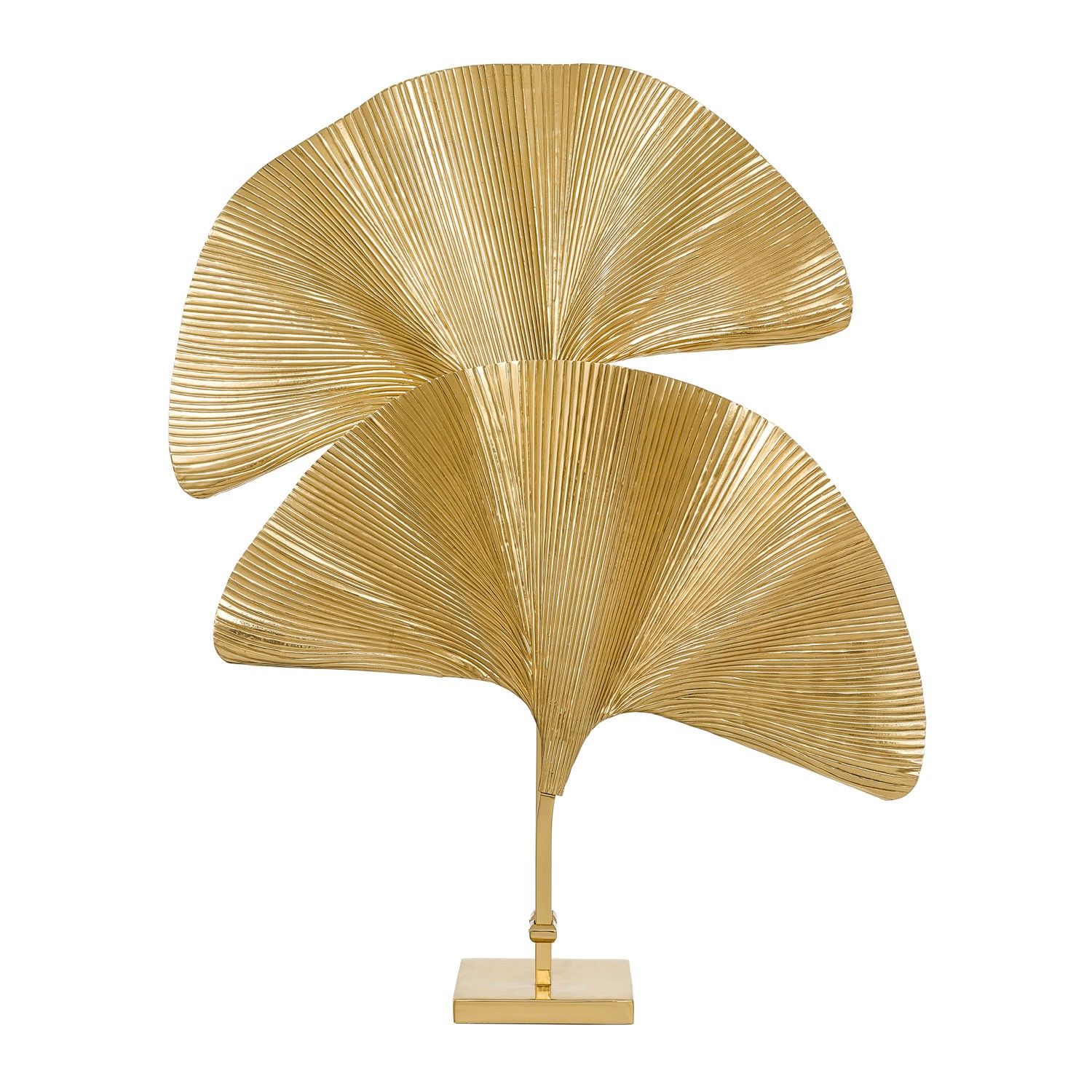 a golden art deco table lamp