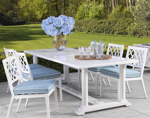 a luxurious outdoor dining arrangement