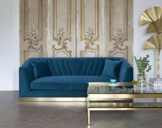 a luxurious designer sofa