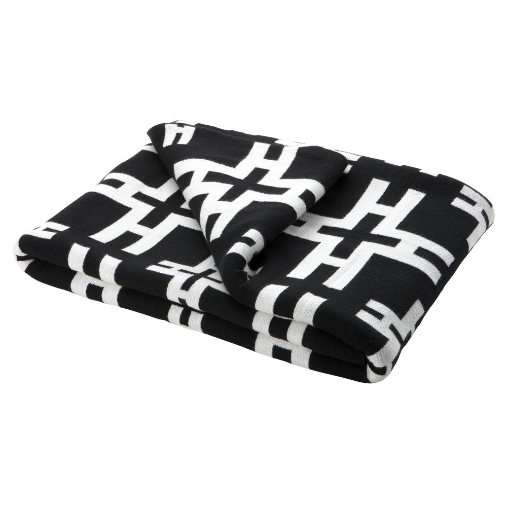 black and white blanket