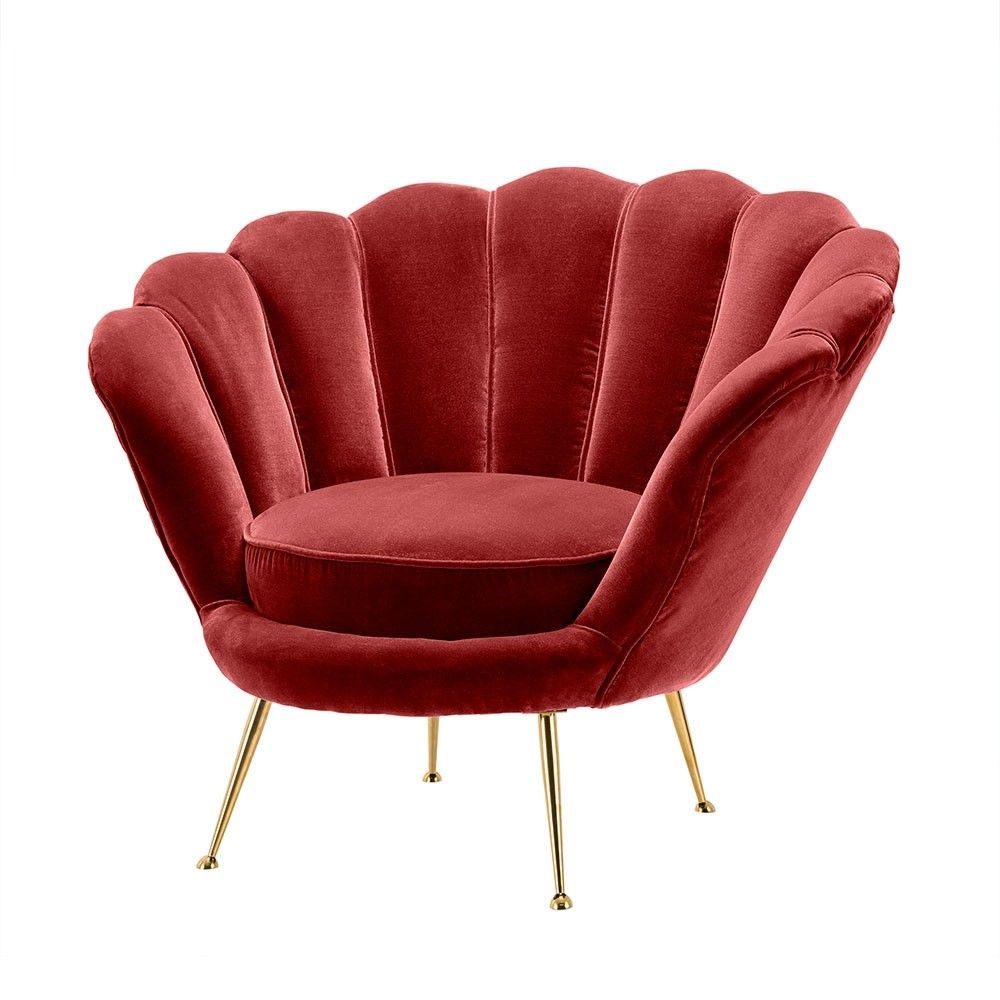  Eichholtz Trapezium Chair - Wine Red