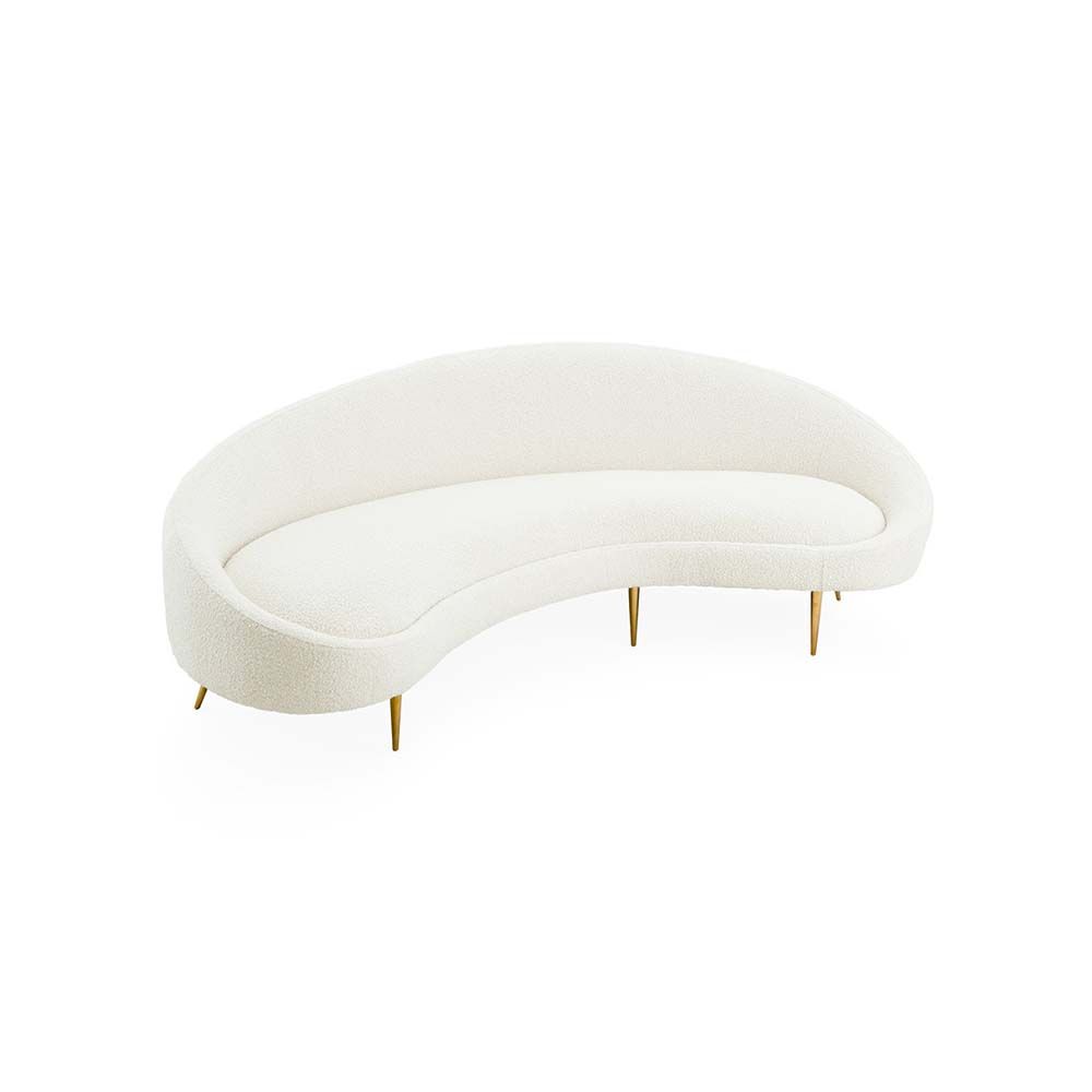 Jonathan Adler Ether Curved Sofa - Olympus Oatmeal