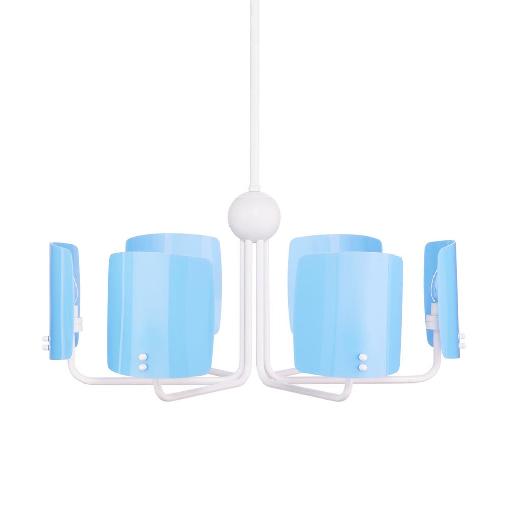 Jonathan Adler Polly 6-Light Chandelier - Acrylic Blue