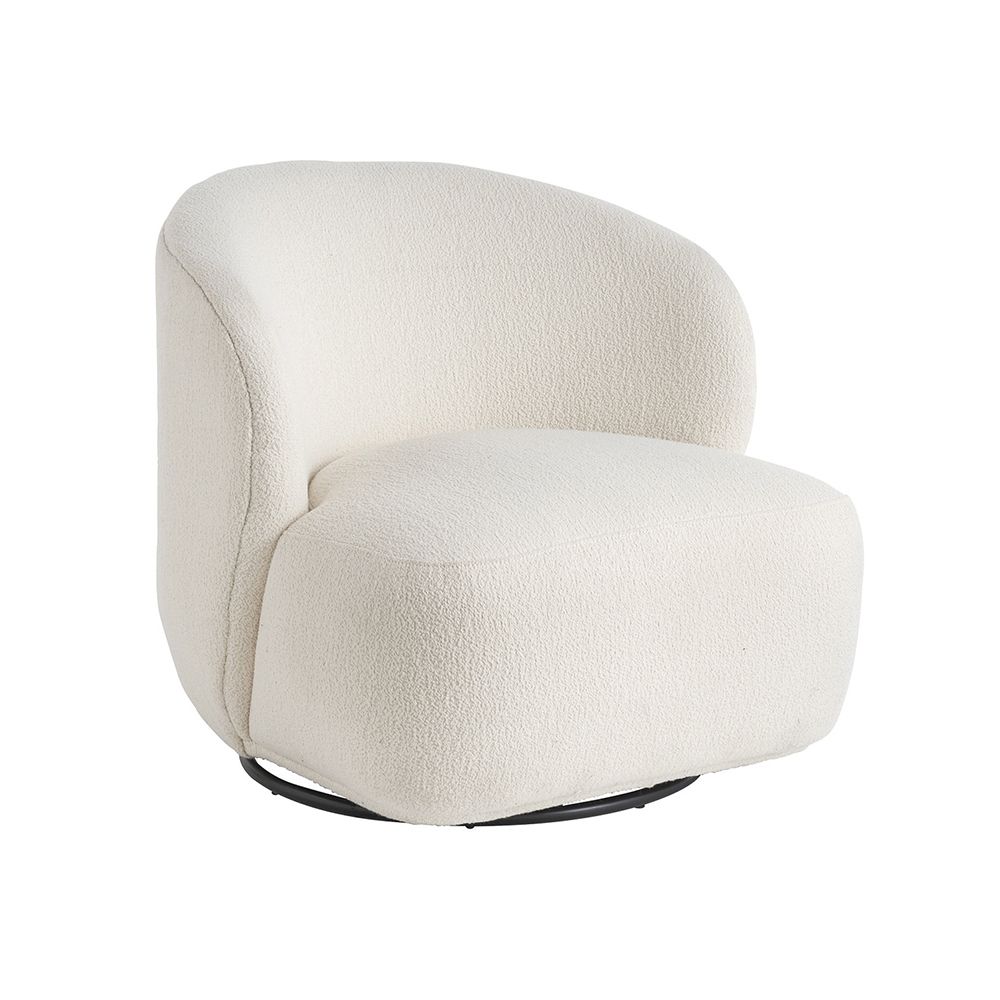 Lisette Swivel Armchair - Boucle Cream