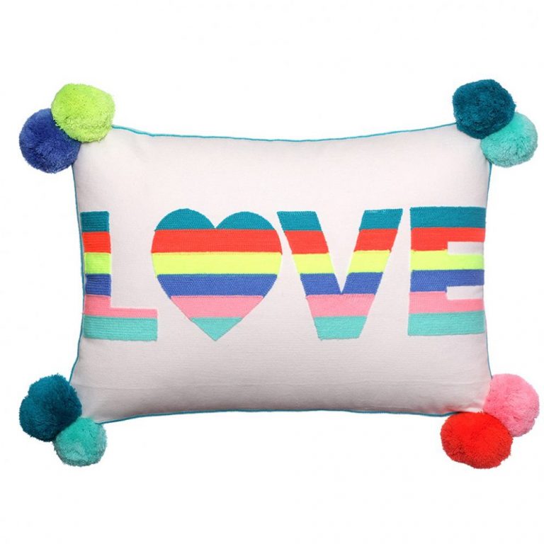Rainbow 'LOVE' Cushion