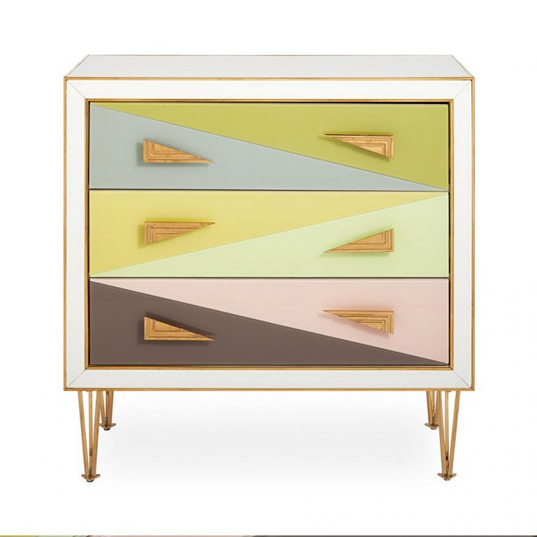 Jonathan Adler Harlequin 3-Drawer Chest - Multicoloured