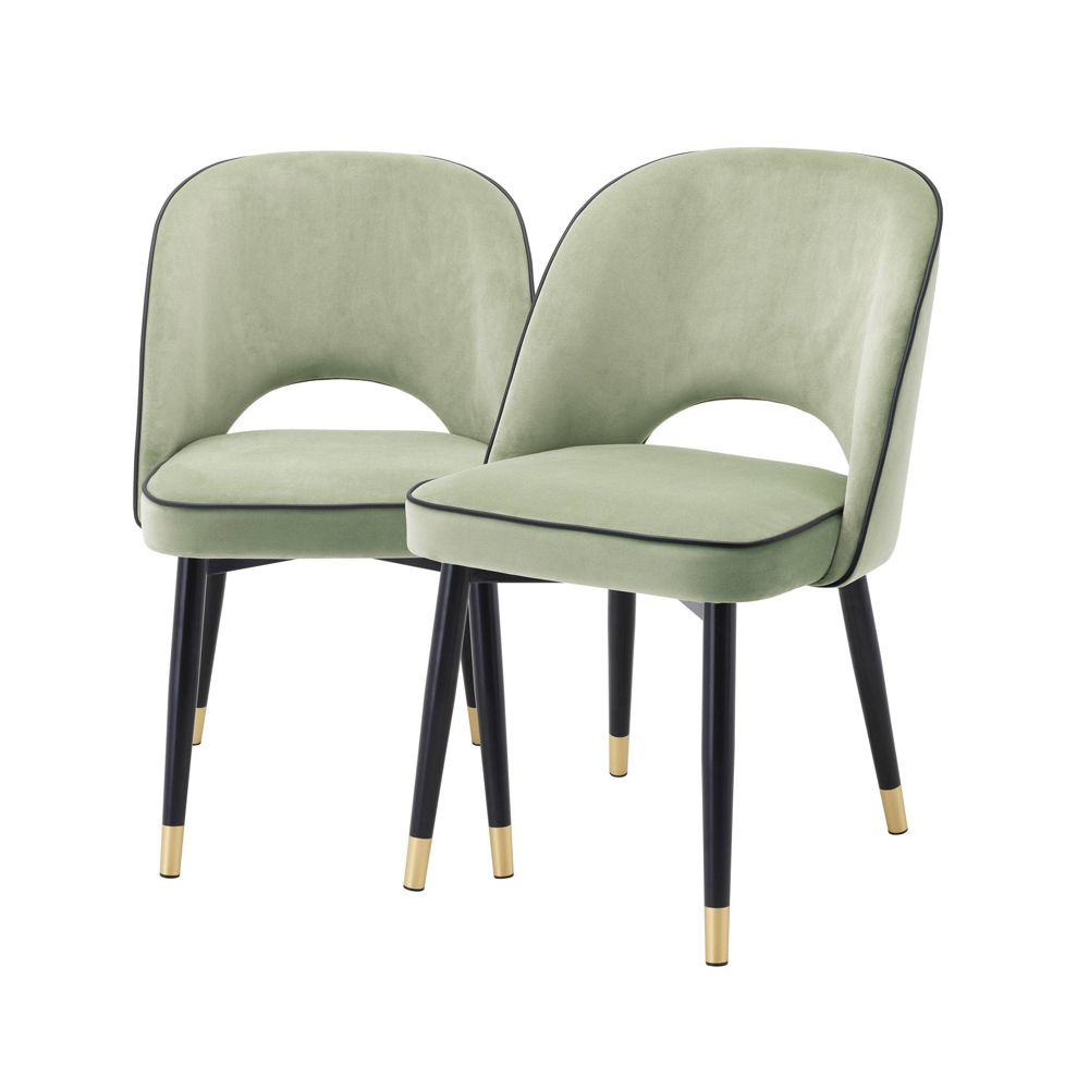 Eichholtz Cliff Dining Chair - Green - Set Of 2