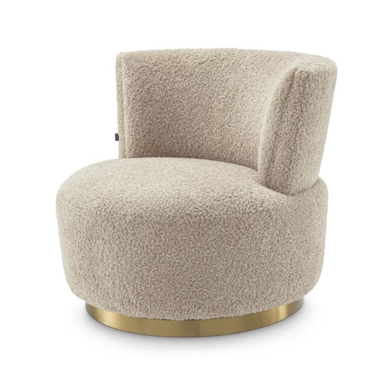 Eichholtz Alonso Swivel Chair - Canberra Sand