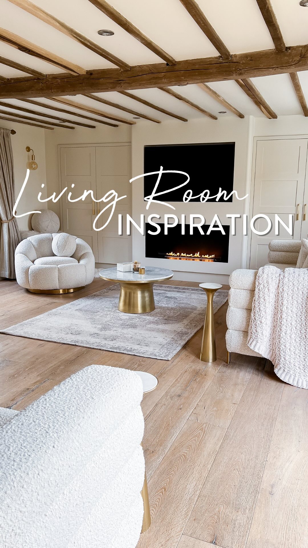 The ultimate living room inspiration. ✨ We are absolutely in love with this gorgeous, calming space from @the.hallworth.home featuring Eichholtz boucle swivel chair, sofa, ottoman & cushions. All tagged on our shop. 🤍 

#homeinspo #livingroom #livingroomdecor #livingroominspo #homedecor #neutralhomedecor #boucle