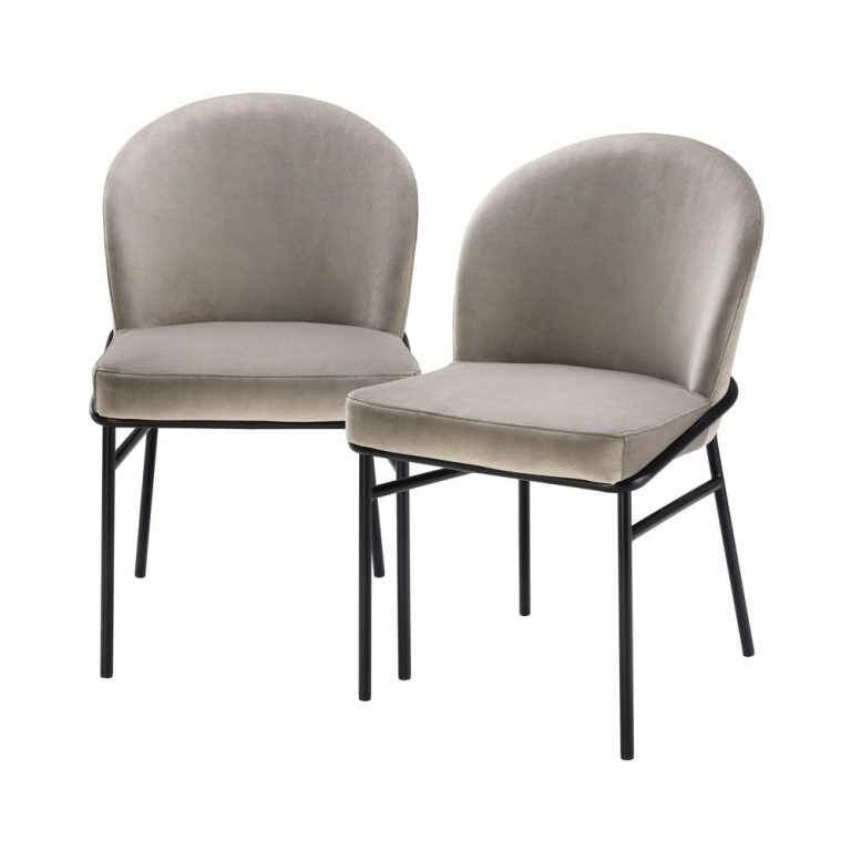 Eichholtz Willis Dining Chair – Greige - Set of 2