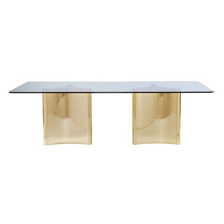 Bernhardt Abbott Dining Table - Brass