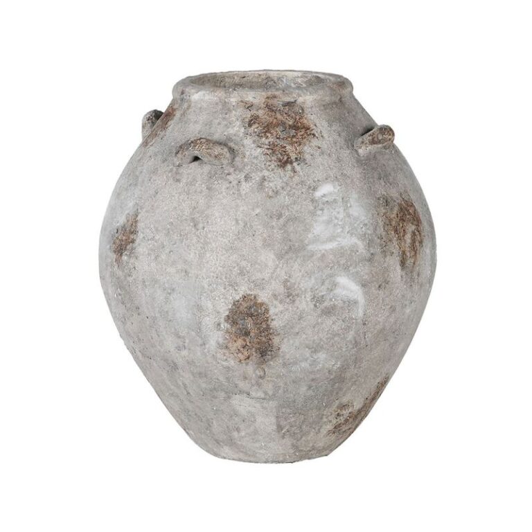 Cement Distressed Vase