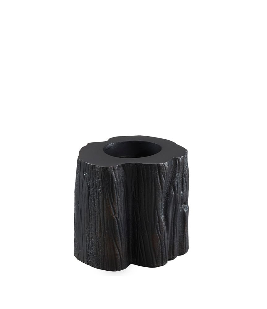Flame Candle Holder - S - Black
