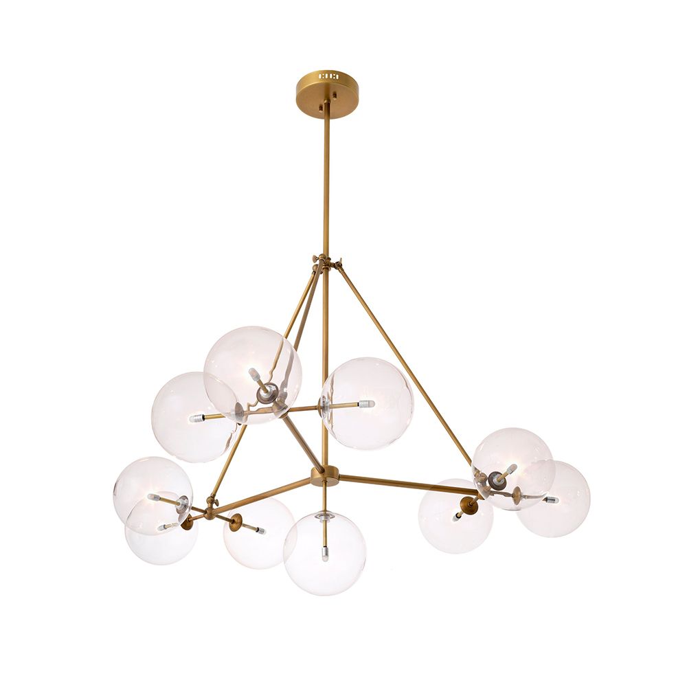 Bermude Chandelier - Antique Brass