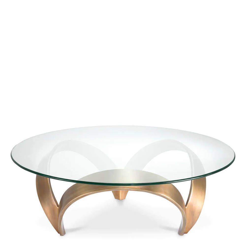 Soquel Coffee Table - Vintage Brass