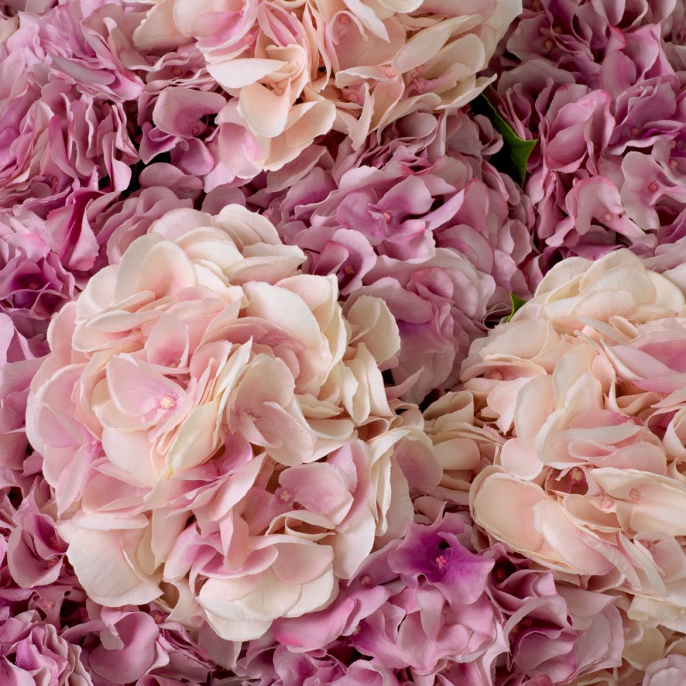 Real Touch Bouquet of Hydrangeas - 48 pcs - Pink