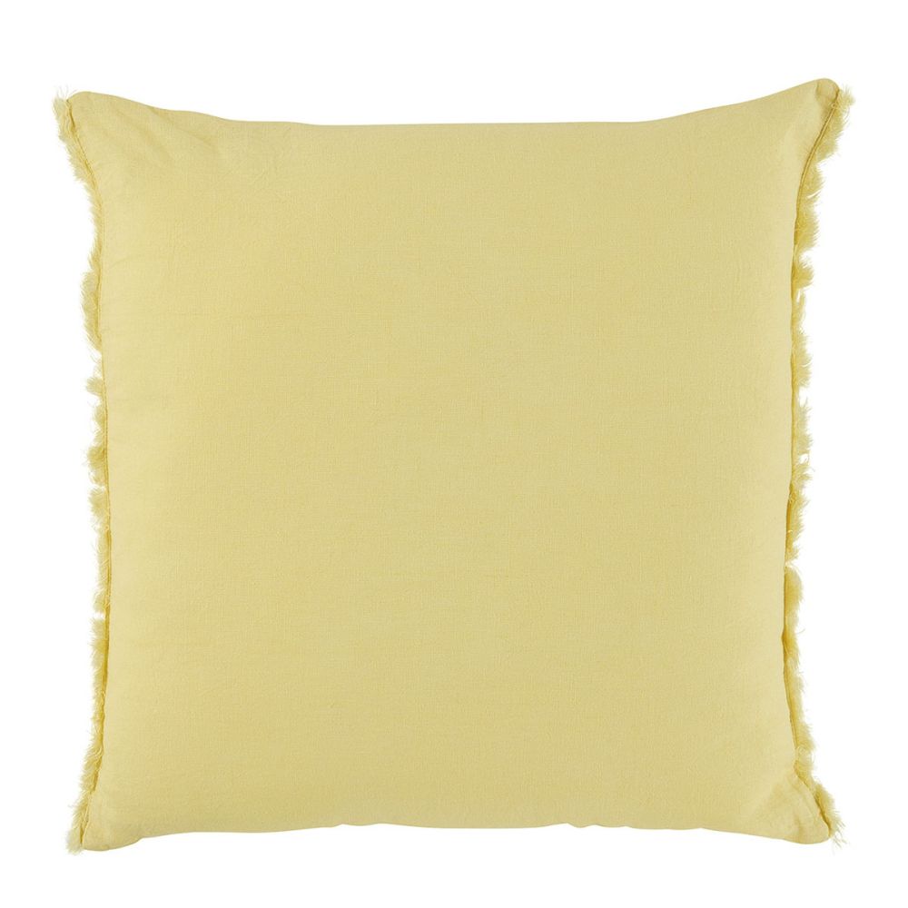 Chloe Cushion - Pastel Yellow - Square