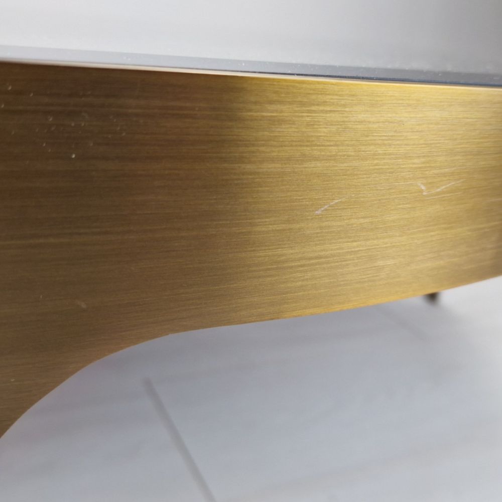 Clearance Artemisa coffee table – brushed brass – large