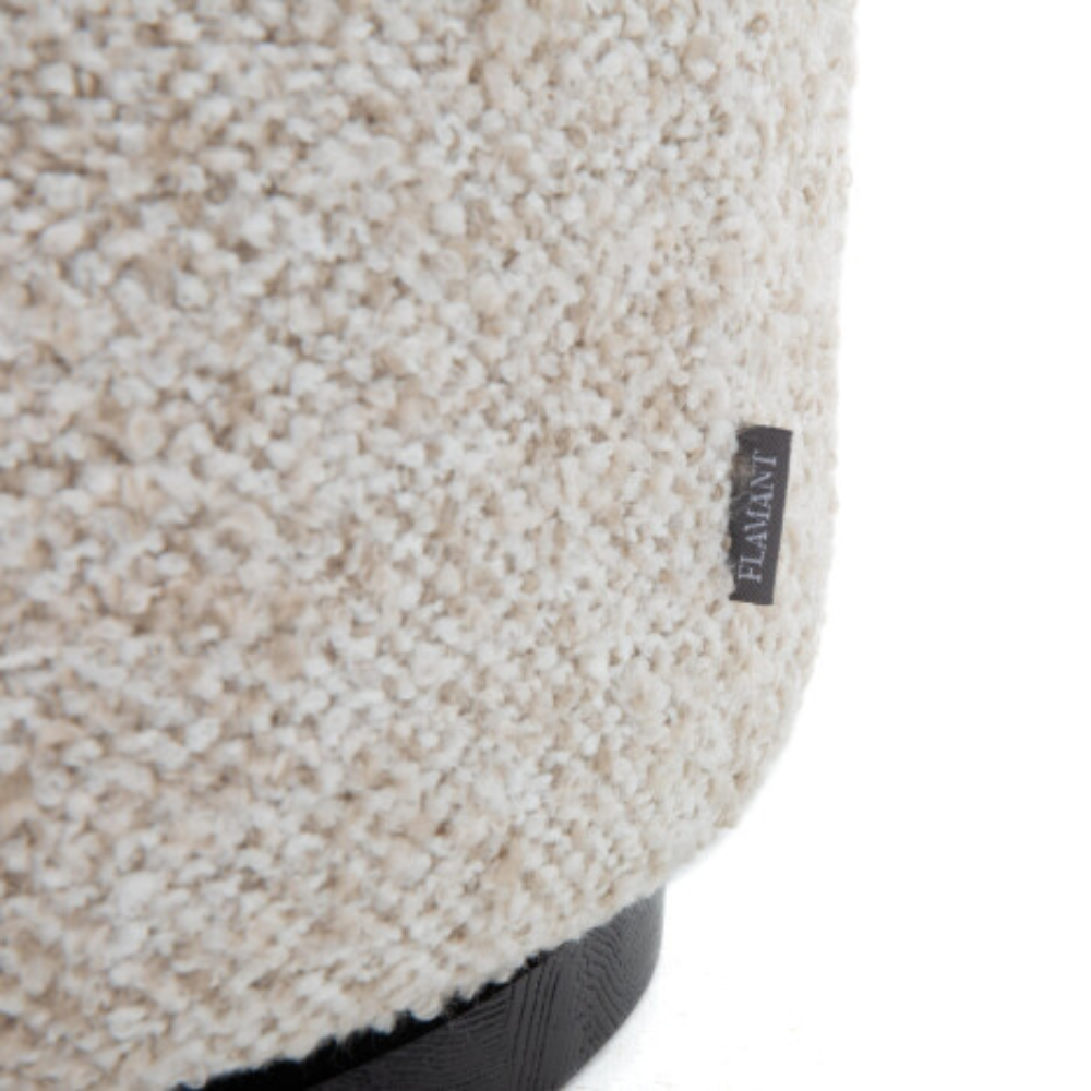 Flamant Lucas Ottoman - Tweed Beige