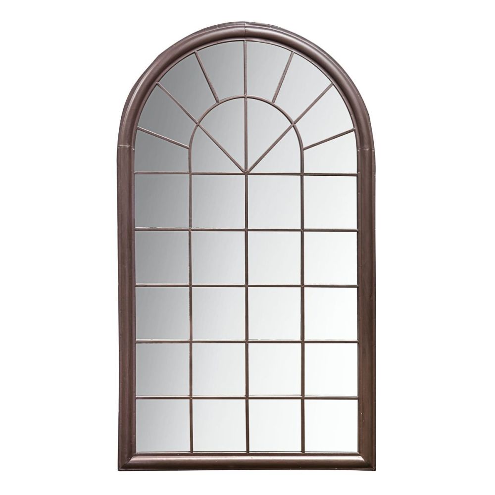 Erin Arched Outdoor Mirror - Brown