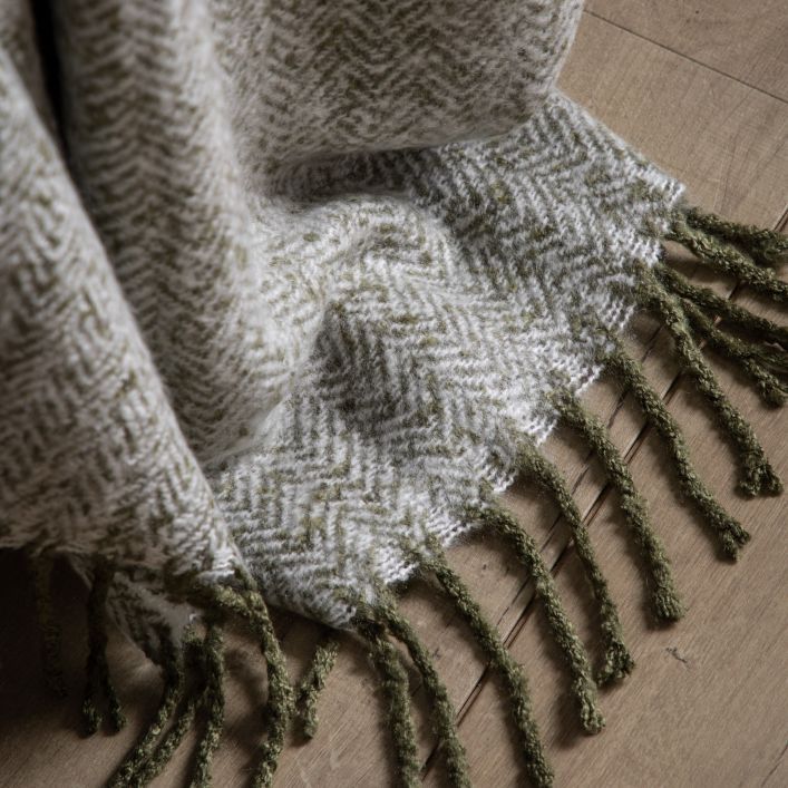 Jadeite Faux Mohair Throw 