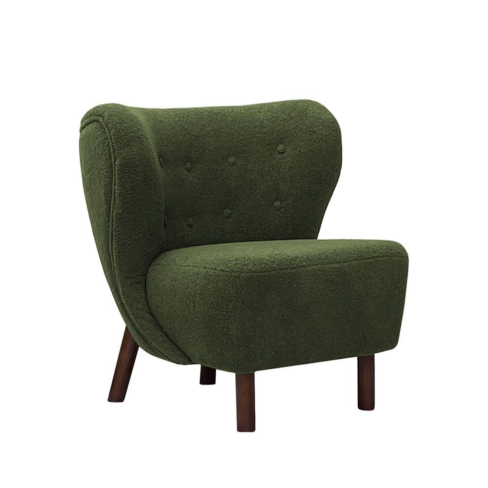 Angelique Accent Chair - Boucle Green
