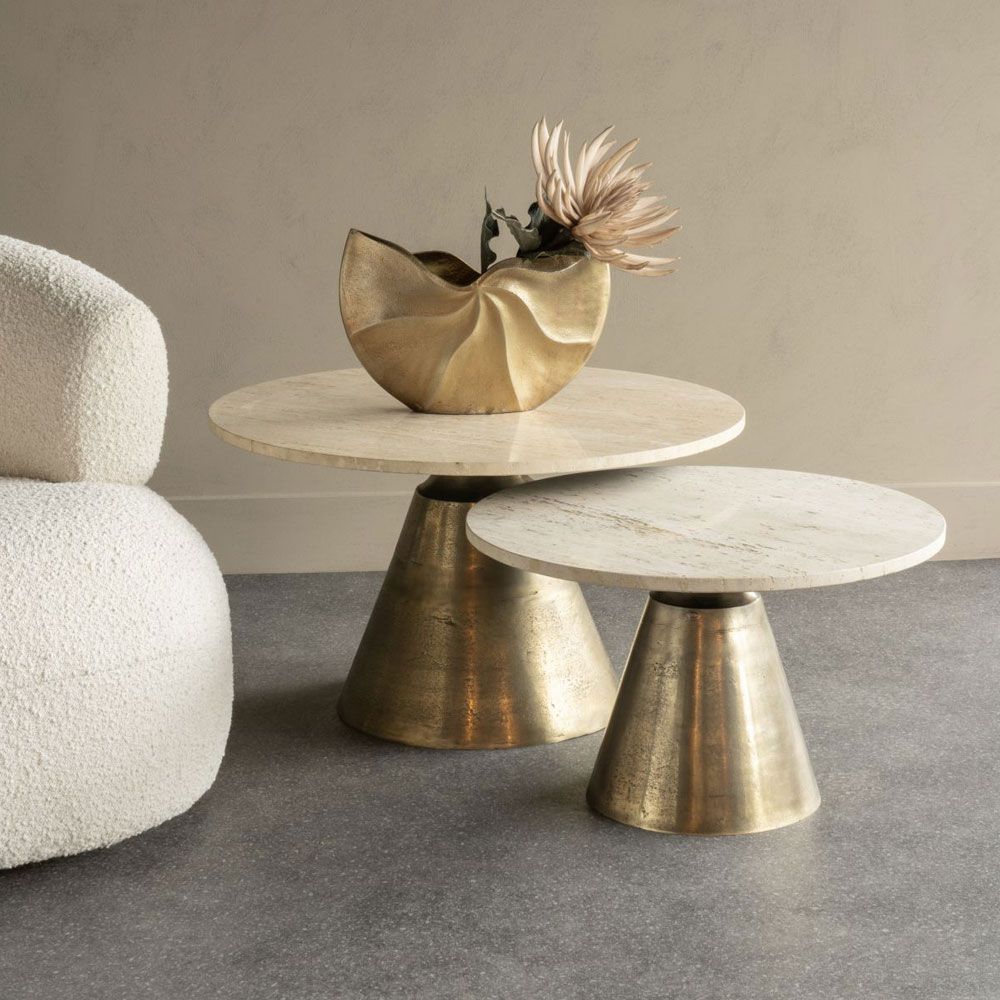 Filomena Coffee Table - Brass - S