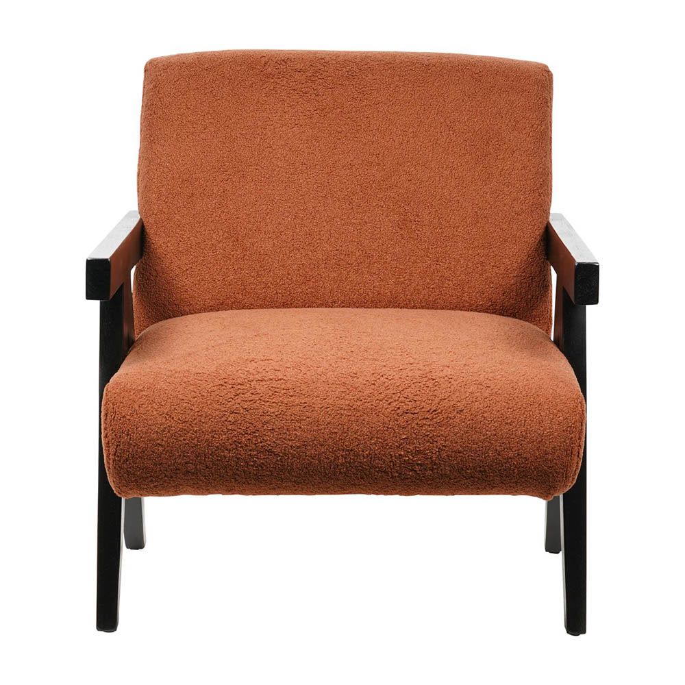 San Joaquin Boucle Armchair - Burnt Orange