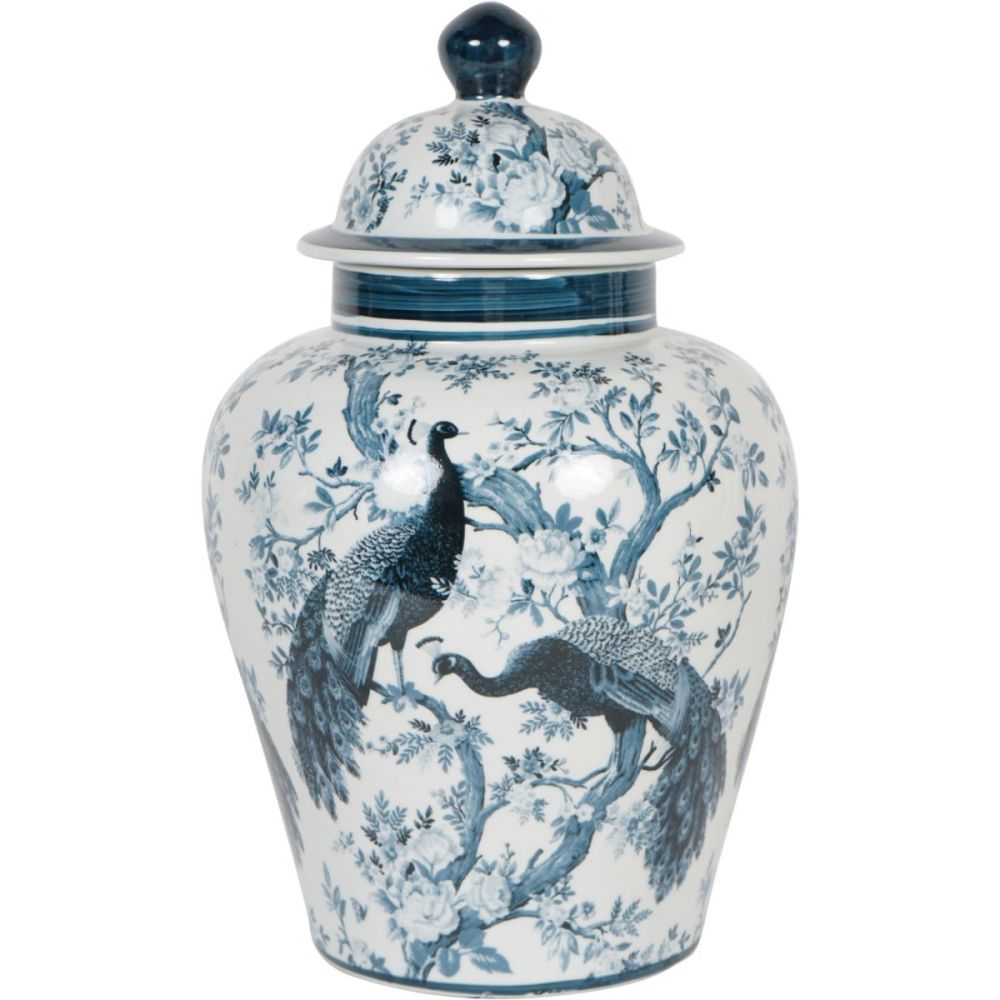 Circe Blue Porcelain Jar - Large
