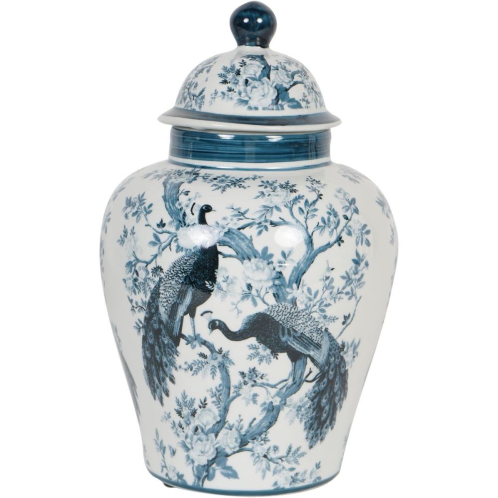 Circe Blue Porcelain Jar - Medium