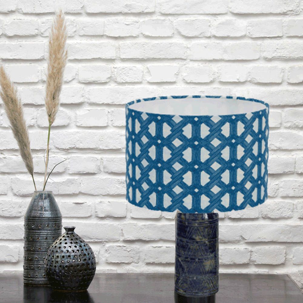 Eva Sonaike Aluro Lampshade - Indigo (Shade Only)