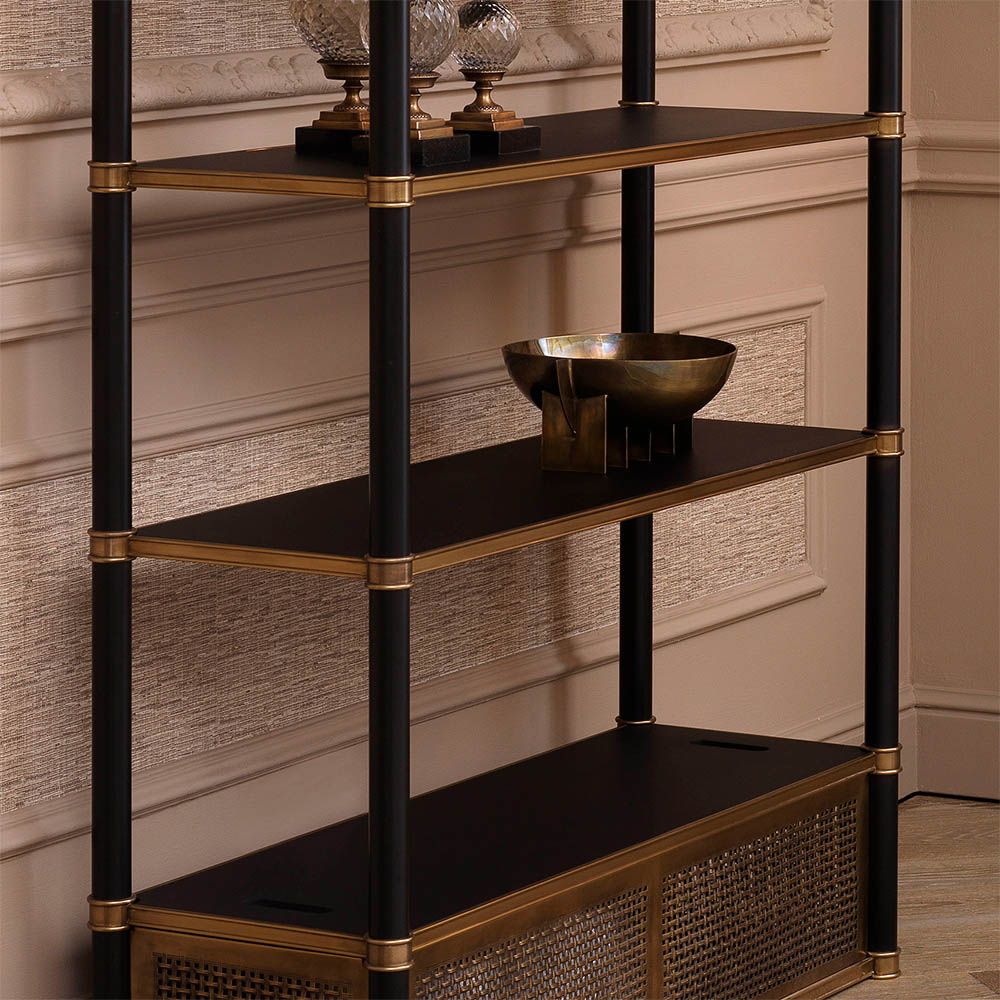 Metal vintage brass bowl with stands