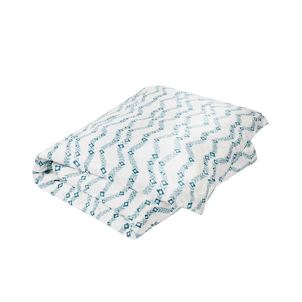 Tangleweed Blue Silk Duvet Cover