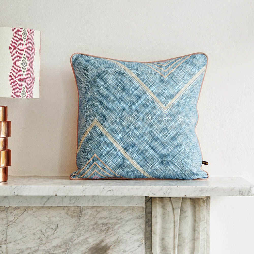 Eva Sonaike Iri Cushion - Blue