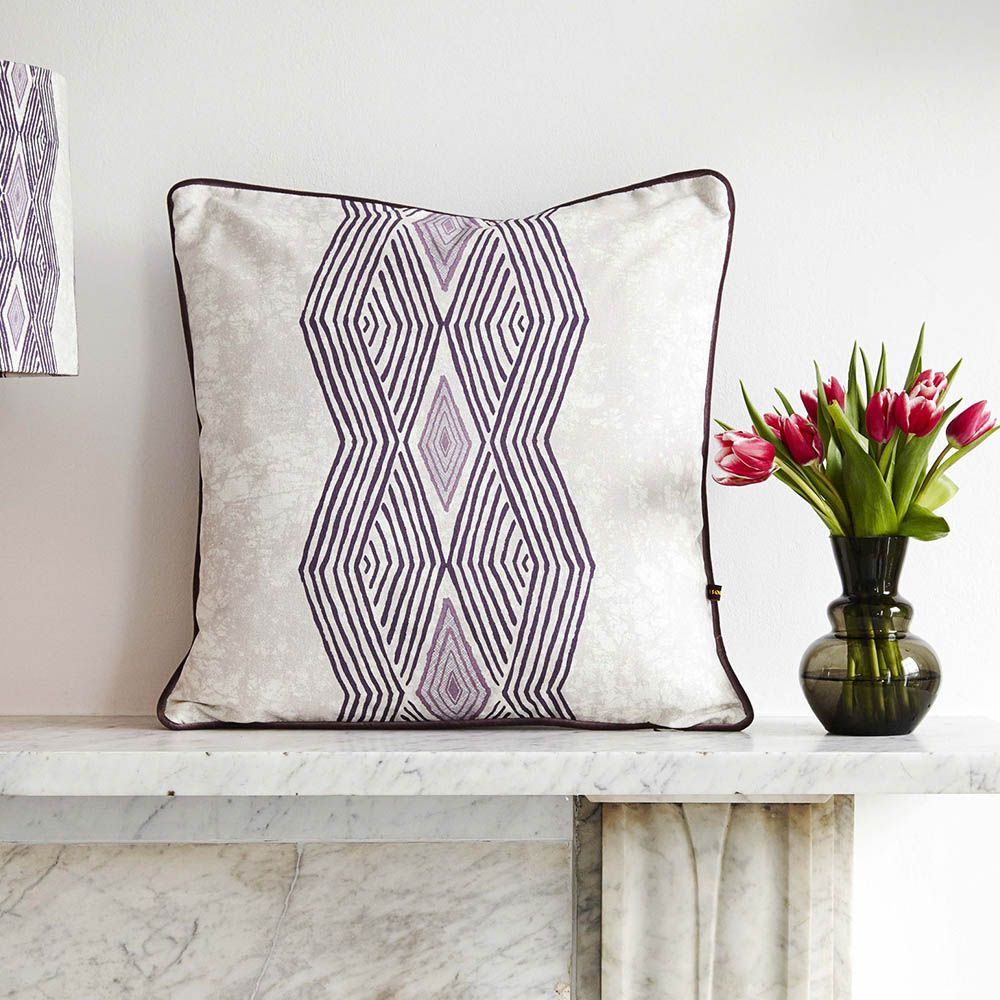 Eva Sonaike Odi Cushion - Purple