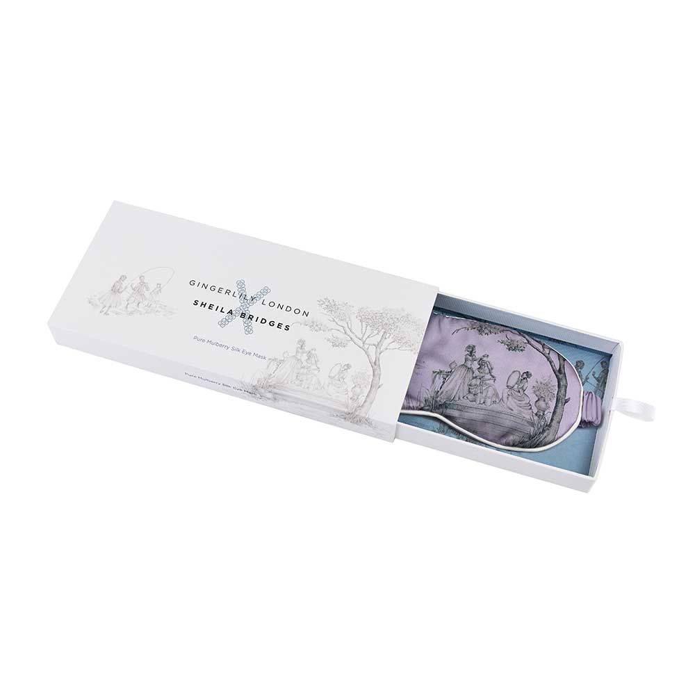 Harlem Toile Lilac Eye Mask