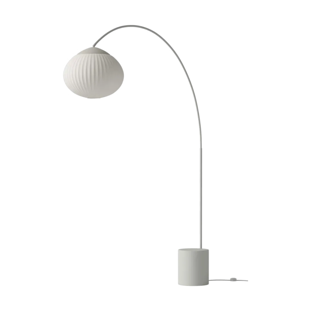 Acorn Floor Lamp - Matt Grey & Ivory