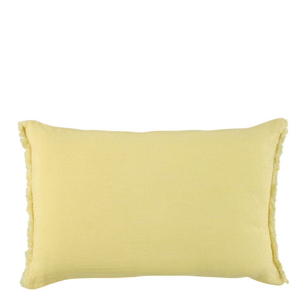 Chloe Cushion - Pastel Yellow - Rectangular