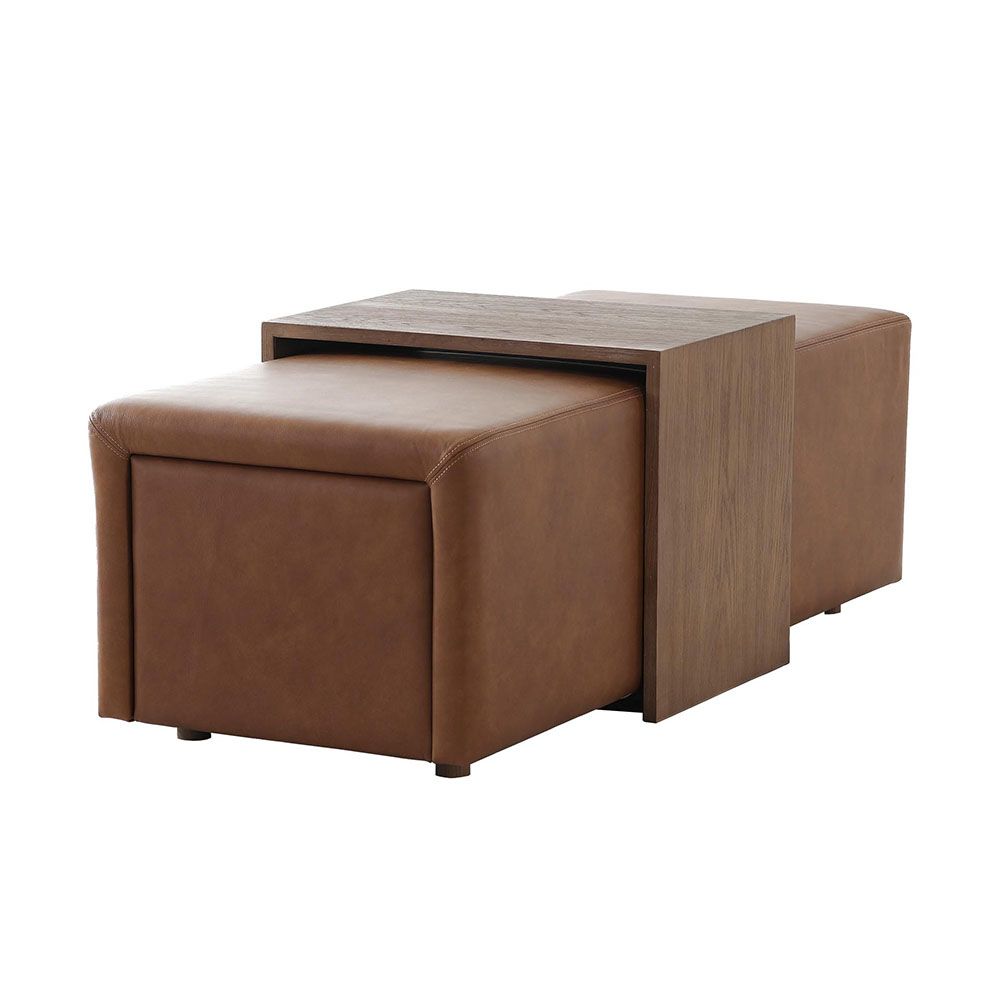 Campden Ottoman - Leather