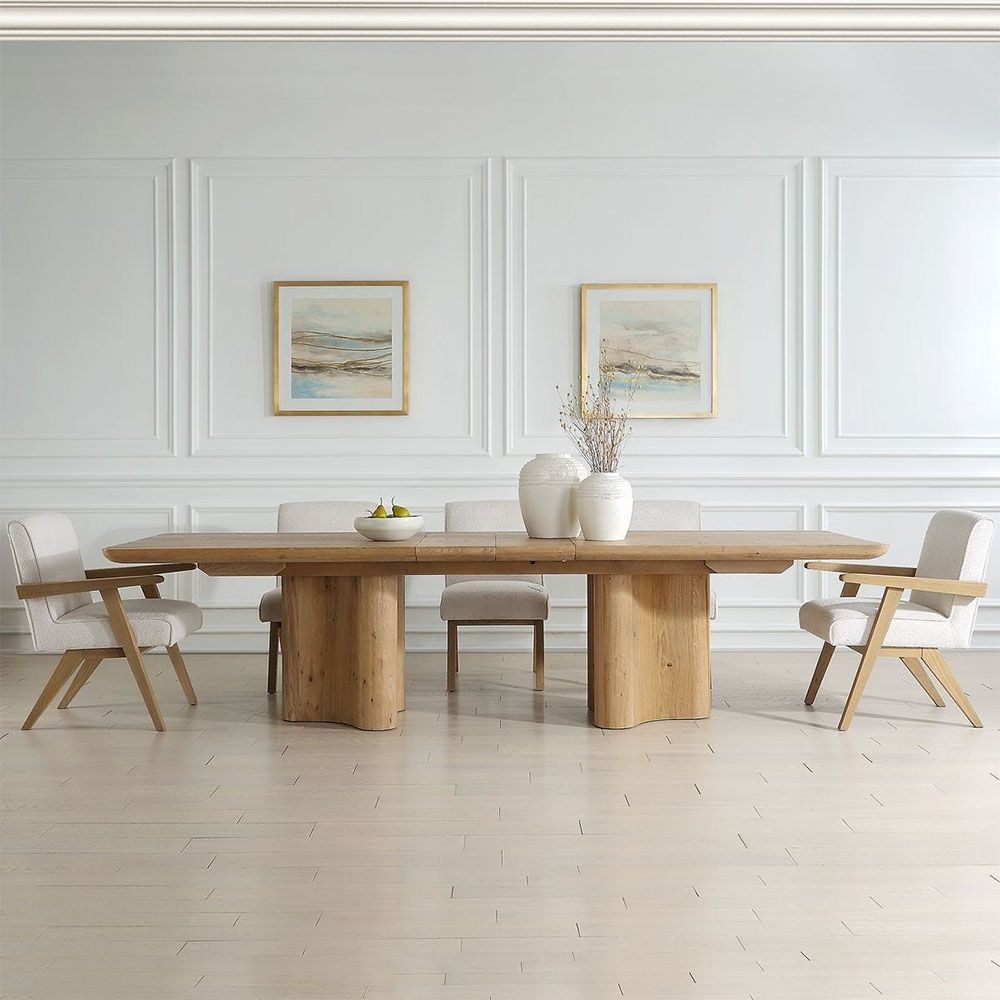Cecelia Oak Extending Dining Table