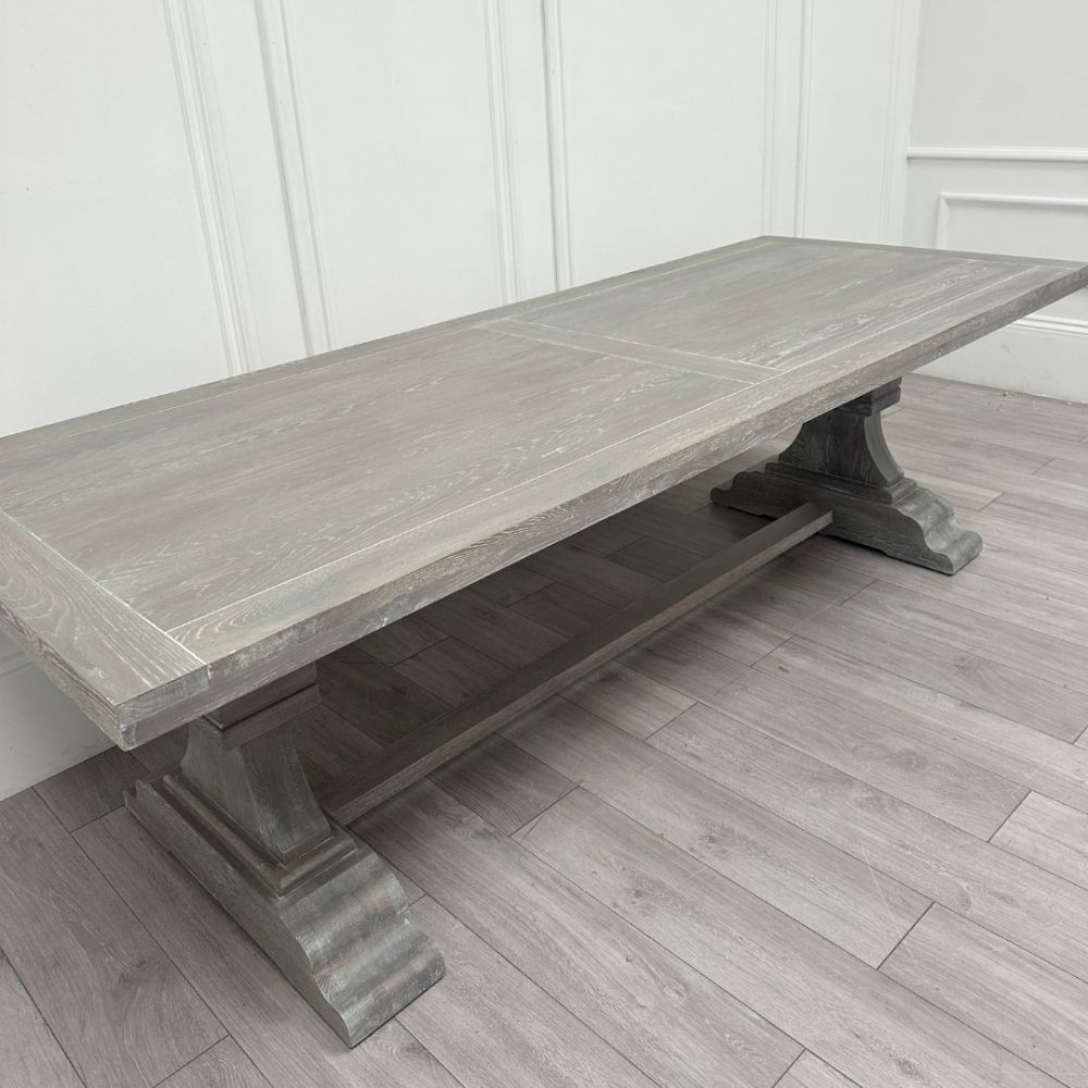 Cheshire Dining Table - French Grey - 260 cm