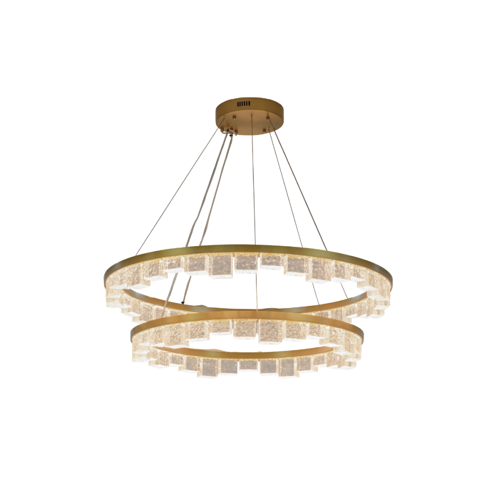 Lustra Two-Tier Chandelier