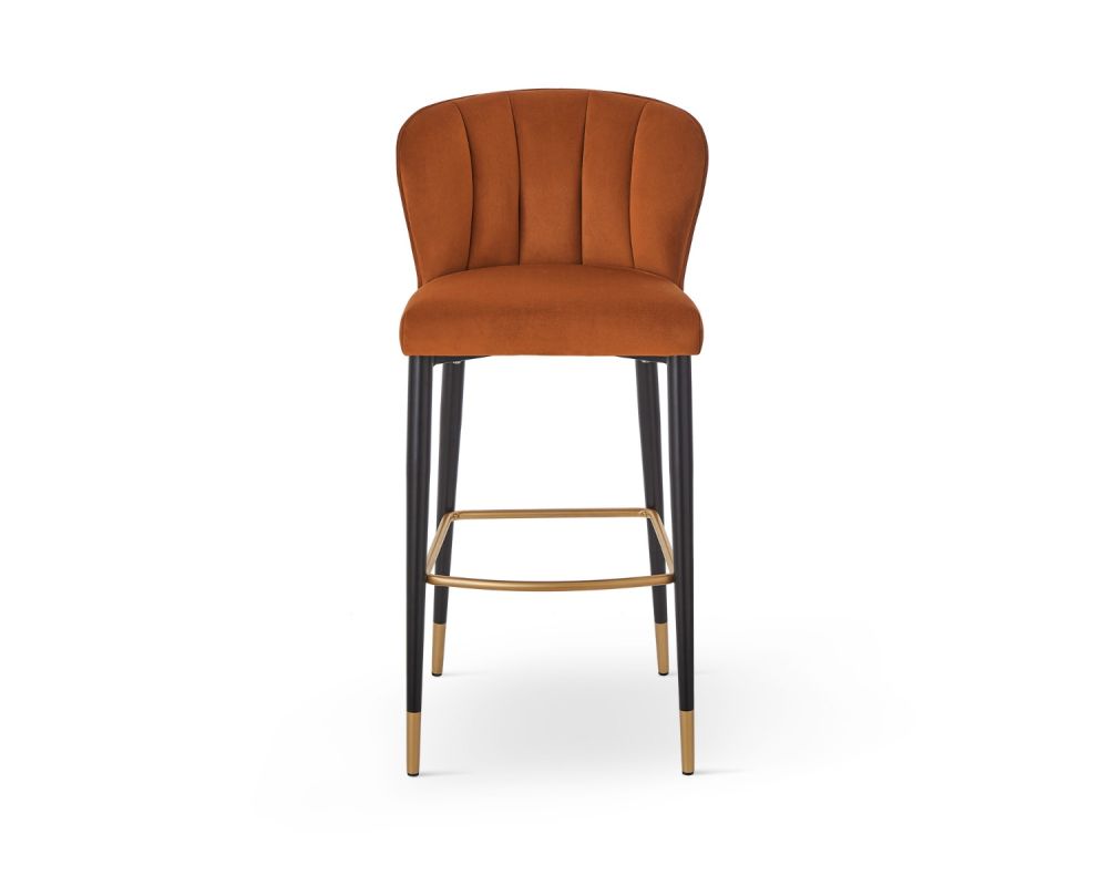 Maya Bar Stool (Crib 5) - Megan Oxide & Brushed Brass