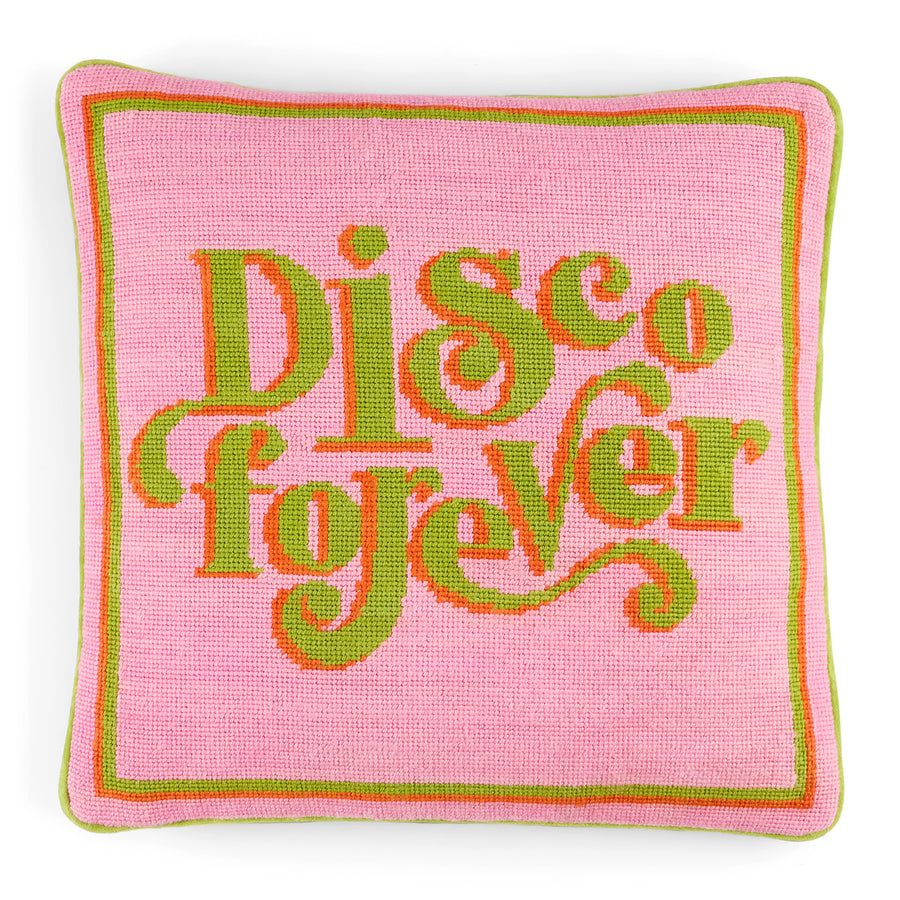 Disco Forever Needlepoint Cushion