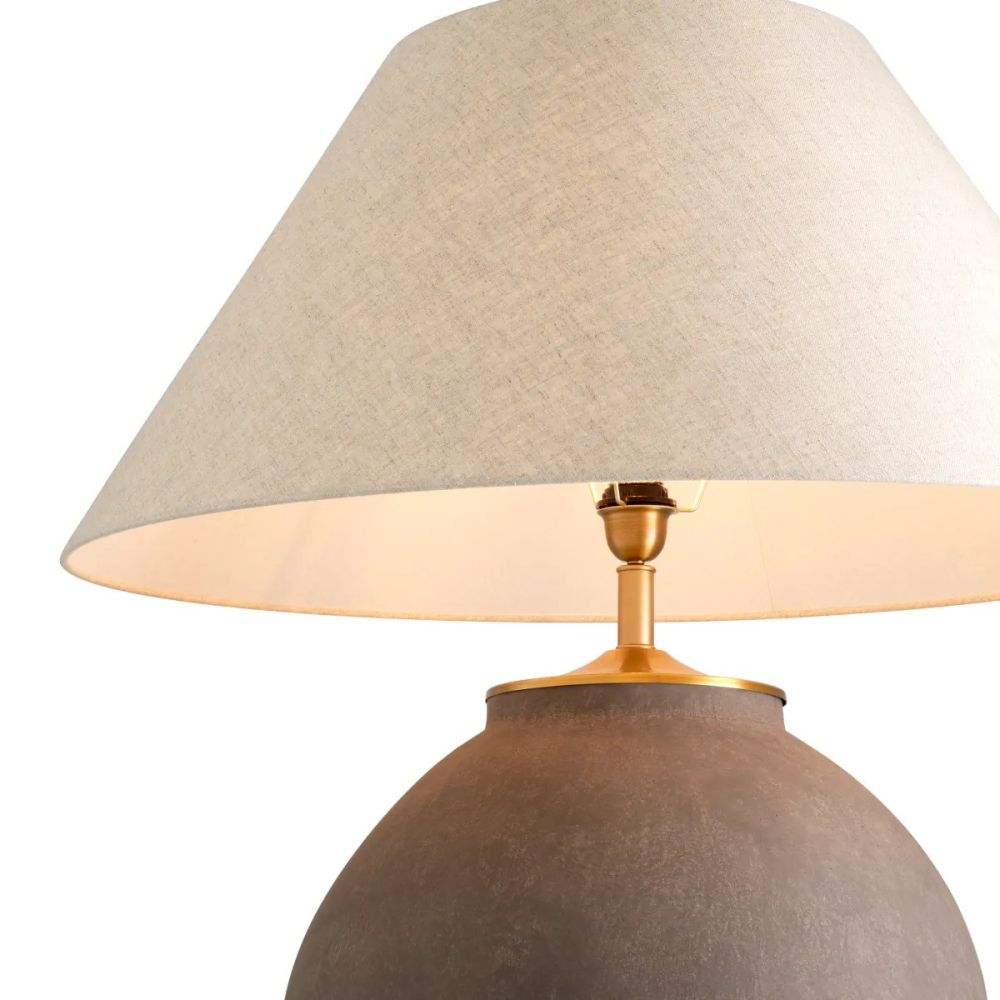 Moon Jar Table Lamp - Taupe